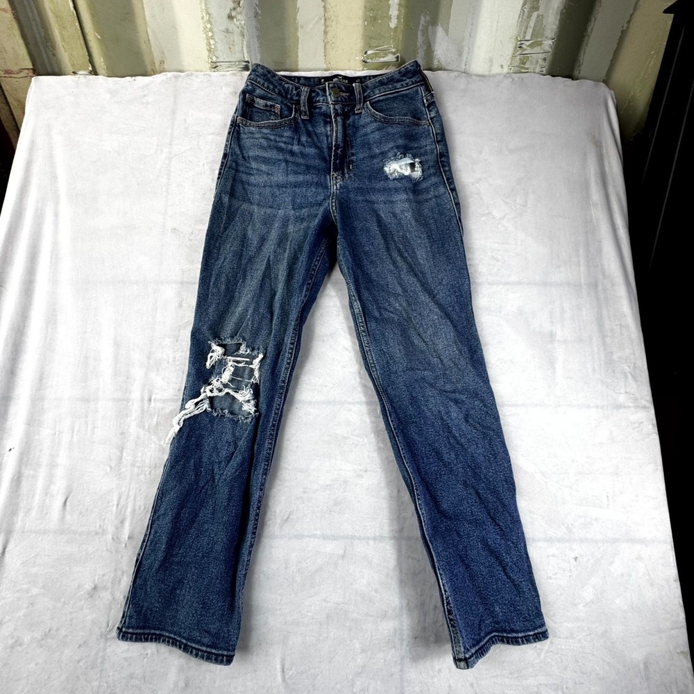 Vintage Hollister Jeans Womens 1R 25/27 Blue Denim Ultra High Rise Straight Leg